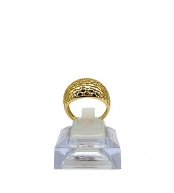 Piękny duży, złoty, ażurowy pierścionek, złoto próby 585, 14k