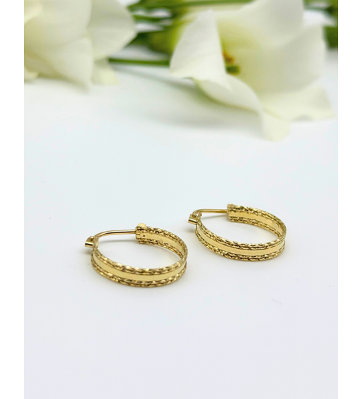 Kolczyki koła wykonane ze Złota 585 - Klasyka, Nowoczesność i Idealny Prezent