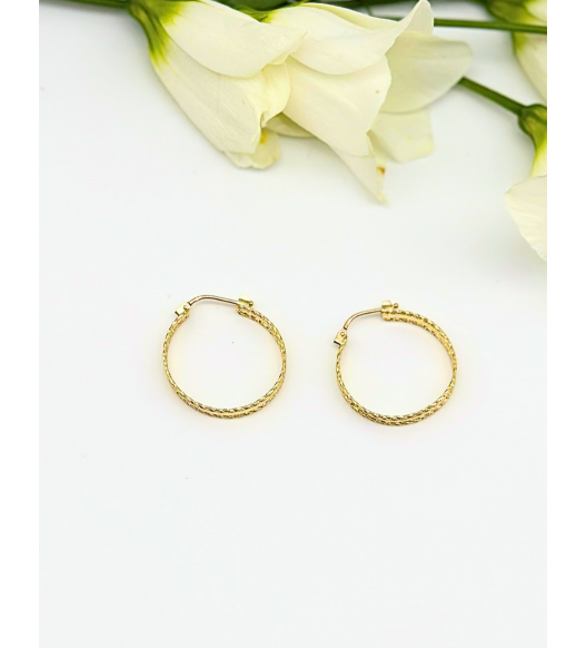 Kolczyki koła wykonane ze Złota 585 - Klasyka, Nowoczesność i Idealny Prezent