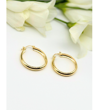 Kolczyki koła wykonane ze Złota 585 - Klasyka, Nowoczesność i Idealny Prezent