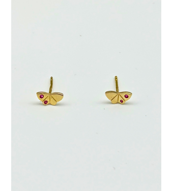 Eleganckie kolczyki, motylek z cyrkonią, wykonane ze Złota 585 - Klasyka, Nowoczesność i Idealny Prezent