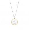 Zawieszka zodiak srebrna pozłacana TI SENTO naszyjnik 6826LE Lew