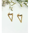 Eleganckie Wiszące Kolczyki Trójkąty wykonane ze Złota 585 - Klasyka, Nowoczesność i Idealny Prezent