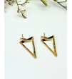Eleganckie Wiszące Kolczyki Trójkąty wykonane ze Złota 585 - Klasyka, Nowoczesność i Idealny Prezent
