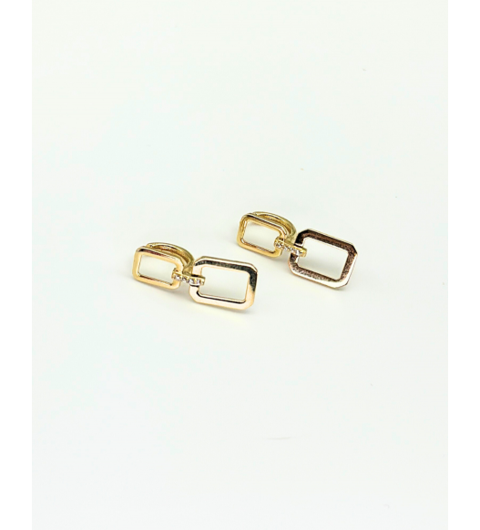 Eleganckie Geometryczne Kolczyki wykonane ze Złota 585 - Klasyka, Nowoczesność i Idealny Prezent