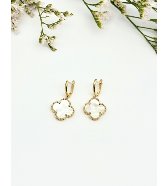 Eleganckie Kolczyki z masą perłową wykonane ze Złota 585 - Klasyka, Nowoczesność i Idealny Prezent