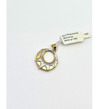 Złota zawieszka słońce 585 – Klasyczna biżuteria | Sklep AURI