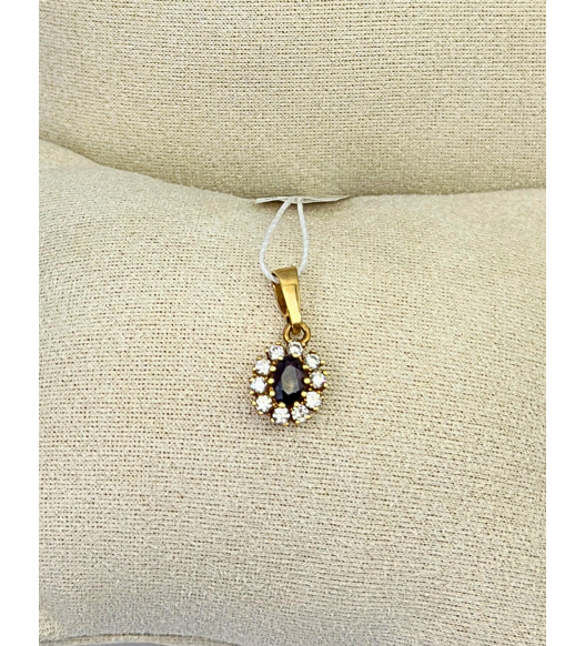 Złota Zawieszka z cyrkoniami, 585 – Klasyczna biżuteria | Sklep AURI