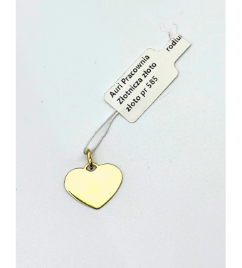 Złota Zawieszka Piękne Serce, 585 – Klasyczna biżuteria | Sklep AURI