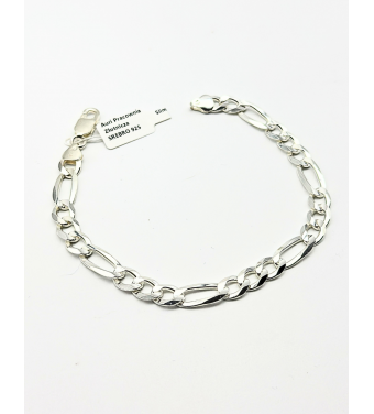 Srebrna męska bransoletka próby 925 - splot FIGARO – styl i ponadczasowa elegancja