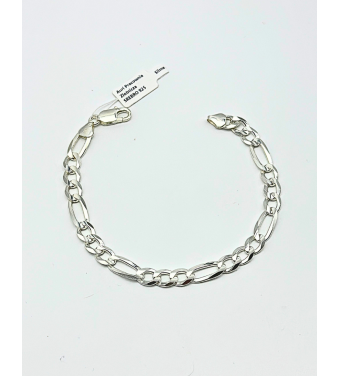 Srebrna męska bransoletka próby 925 - splot FIGARO – styl i ponadczasowa elegancja