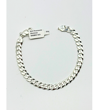 Srebrna męska bransoletka próby 925 - splot PANCERKA – styl i ponadczasowa elegancja