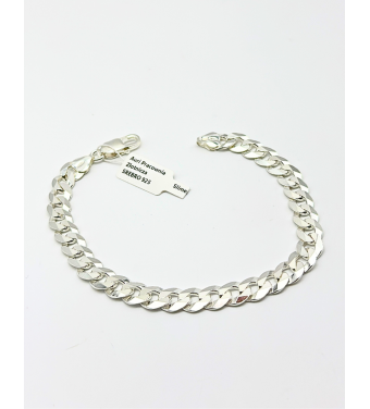 Srebrna męska bransoletka próby 925 - splot PANCERKA – styl i ponadczasowa elegancja