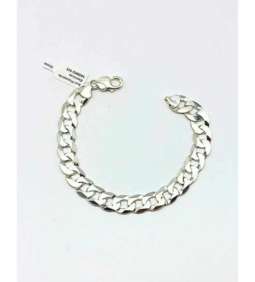 Srebrna męska bransoletka próby 925 - splot PANCERKA – styl i ponadczasowa elegancja