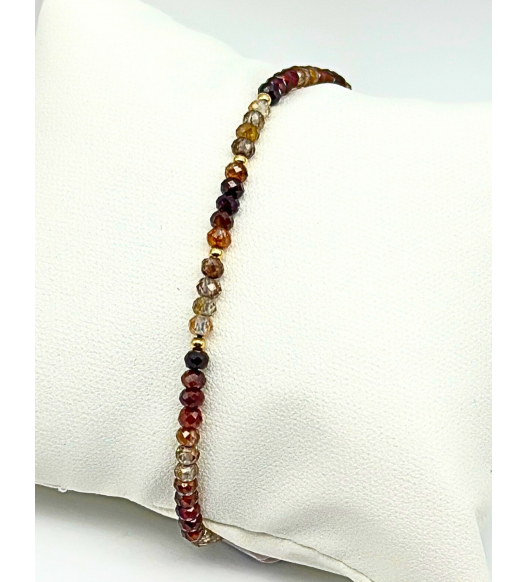 CYRKON | Bransoletka z kamieni i złota 585 – elegancja i styl | AURI Pracownia Złotnicza