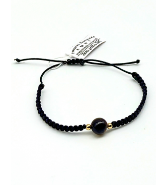 TYGRYSIE OKO | Bransoletka z kamieni i złota 585 – elegancja i styl | AURI Pracownia Złotnicza