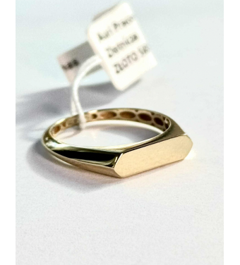 Złoty pierścionek rzędówka 585 – klasyczna elegancja | AURI