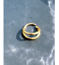 Kolczyki do piercingu tytanowe - podwójny ring – idealne do pierwszego przekłucia | AURI
