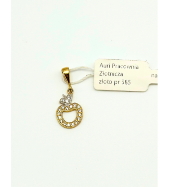 Złota Zawieszka w kształcie gitary, 585 – Klasyczna biżuteria | Sklep AURI