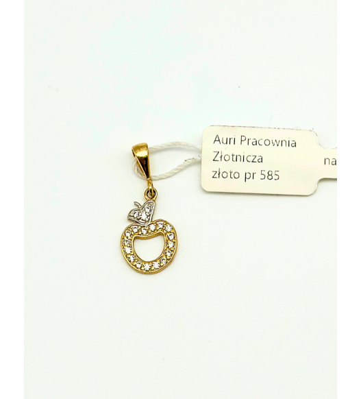 Złota Zawieszka w kształcie gitary, 585 – Klasyczna biżuteria | Sklep AURI