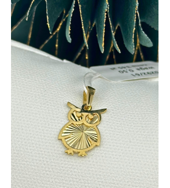 Złota Zawieszka w kształcie cukierka z cyrkoniami, 585 – Klasyczna biżuteria | Sklep AURI