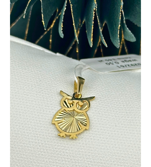 Złota Zawieszka w kształcie cukierka z cyrkoniami, 585 – Klasyczna biżuteria | Sklep AURI