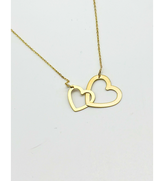 Piękny naszyjnik z koniczyną z diamentowaniem, próba 585 14k, AURI