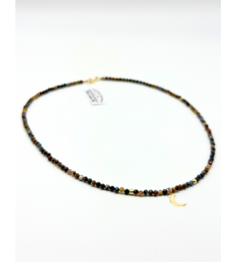 Złoty naszyjnik z kuleczkami  ,próba 585 14k, AURI