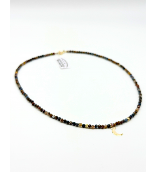 Złoty naszyjnik z kuleczkami  ,próba 585 14k, AURI