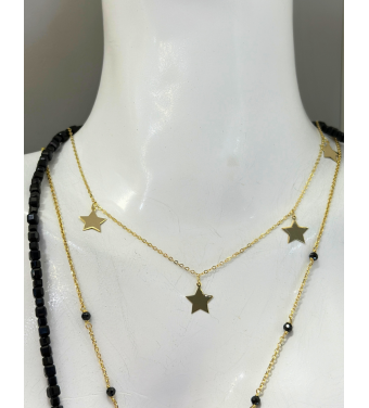 Złoty naszyjnik z kuleczkami  ,próba 585 14k, AURI