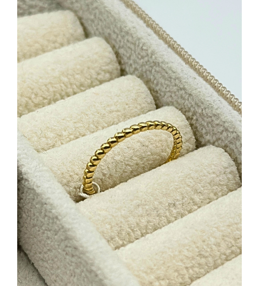 Złoty pierścionek 585 z kuleczkami – klasyczna elegancja | AURI