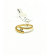 Złoty pierścionek 585 łączony ring cyrkonią – klasyczna elegancja | AURI