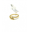 Złoty pierścionek 585 łączony ring cyrkonią – klasyczna elegancja | AURI