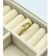 Złoty pierścionek 585 łączony ring cyrkonią – klasyczna elegancja | AURI