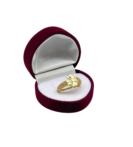 Złoty pierścionek 585 w kształcie śruby – klasyczna elegancja | AURI