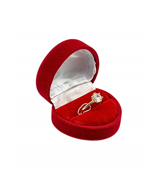 Złoty pierścionek 585 z kołami cyrkonii – klasyczna elegancja | AURI