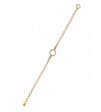 Elegancka Złota Bransoletka, ring, cyrkonie, złoto 585, klasyka AURI