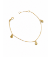 Elegancka Złota Bransoletka z zawieszkami, złoto 585, klasyka AURI