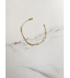 Elegancka Złota Bransoletka geometryczna, złoto 585, klasyka AURI