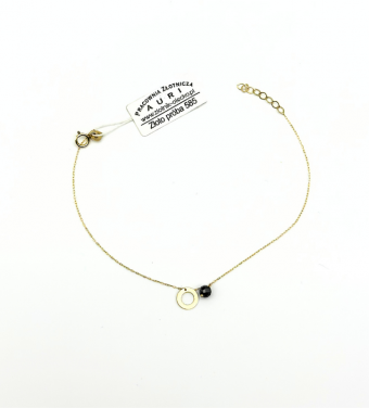 Złota bransoletka, regulowana, próba 585 14k