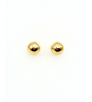 Kolczyki złote kuleczki z diamentowaniem - próba 585, sztyft