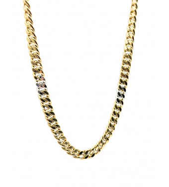 Złota celebrytka, masywna pancerka z białym złotem, próba 585, 14k