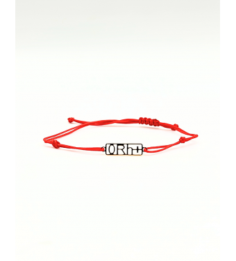 Złota bransoletka z grupą krwi, próba 585 14k