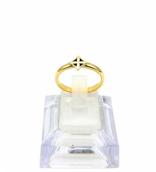 Złoty pierścionek z krzyżykiem, złoto próby 585, 14k